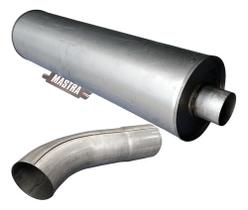 Kit Escapamento Silencioso Oco + Tubo 1621 Turbo 1989 A 1996