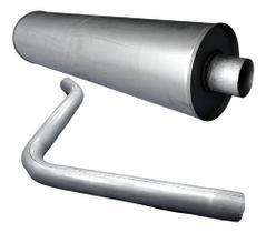 Kit Escapamento Silencioso+ Tubo Caminhão 1621 Turbo 89 A 96