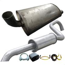 Kit Escapamento Silencioso + Tubo Traseiro Opala 6 Cil 1991
