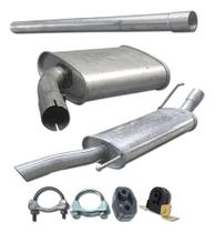 Kit Escapamento Tubo + Abafador + Traseiro Golf Gl 1.8 95 99