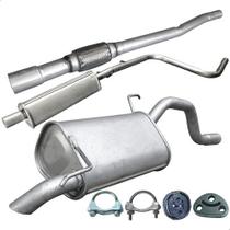 Kit Escapamento Tubo+ Abafador + Traseiro Palio 1.4 8v 12 14