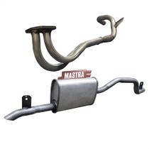 Kit Escapamento Tubo Motor + Silencioso Pampa 1.6 83 A 91 Kit Escapamento Tubo Motor + Silencioso Pampa 1.6 83 A 91