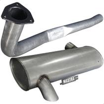 Kit Escapamento Tubo + Silencioso Caminhão 1218 1996 A 1999