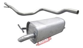 Kit Escapamento Tubo + Silencioso Fiesta Hatch 1.0 03 A 05