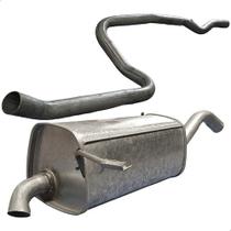 Kit Escapamento Tubo + Traseiro Fiesta Hatch G2 1.0 8v 2006 Kit Escapamento Tubo + Traseiro Fiesta Hatch G2 1.0 8v 2006