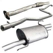 Kit Escapamento Tubos + Silencioso Fiesta Hatch 1.3 98 99