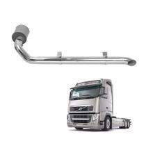 Kit Escapamento Volvo FH Até 2014 5 Longo Cromado Completo