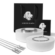 Kit Escapulário e Pulseiras Masculinas Proteção