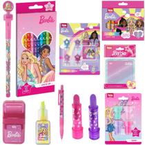 Kit escoalar completo barbie - 10 itens - tris Kit escoalar completo barbie - 10 itens - tris