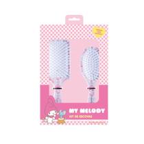 Kit Escobel Escova Almofadada Beleza com Carinho Hello Kitty Ref:18600