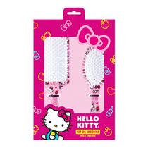 Kit Escobel - Escova Almofadada Doce Hello Kitty Ref:11600 Rosa-claro