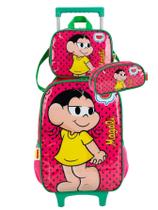 Kit Escola Magali Mochila De Rodinha + Lancheira + Estojo Vm