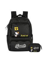 Kit Escola Mochila Costa + Estojo Box Snoopy Oficial - Preto Kit Escola Mochila Costa + Estojo Box Snoopy Oficial - Preto