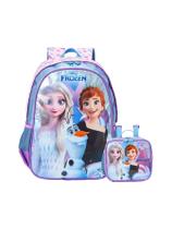 Kit Escola Mochila de Costas + Lancheira Térmica Frozen