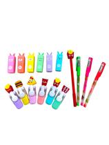 Kit Escolar 16 itens Canetinhas Marca Texto Kawai Caneta Gel Kit Escolar 16 itens Canetinhas Marca Texto Kawai Caneta Gel