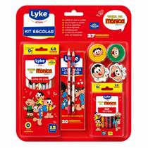 Kit Escolar 27 Peças LYKE Turma da Mônica Material Escolar Completo - Modelo 1 Kit Escolar 27 Peças LYKE Turma da Mônica Material Escolar Completo - Modelo 1