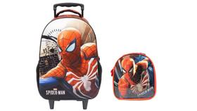 Kit Escolar 3D Spider Man Mochila Rodas + Lancheira Kit Escolar 3D Spider Man Mochila Rodas + Lancheira