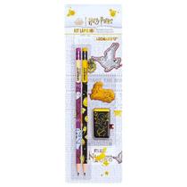 Kit Escolar 4 Pçs 2 Lápis Apontador E Borracha Harry Potter Kit Escolar 4 Pçs 2 Lápis Apontador E Borracha Harry Potter