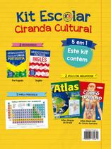 Kit Escolar 5 Em 1 Ciranda Cultural Mini Dicionários Atlas Tabela Periódica