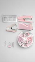 Kit Escolar 71 Peças Rosa Completo