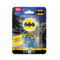 Kit Escolar Apontador + Borracha Batman - Tris