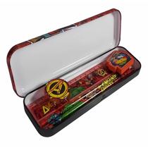 Kit Escolar Avengers Vingadores 7 Peças Molin