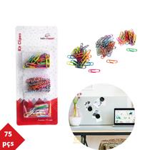 Kit Escolar Barato Envio Imediato 75 Unidades Escritório Colorido