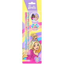 Kit Escolar Barbie 2 Lápis, 1 Apontador e 1 Borracha Summit Kit Escolar Barbie 2 Lápis, 1 Apontador e 1 Borracha Summit