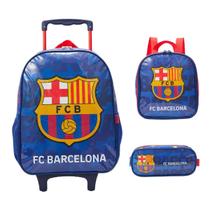 Kit Escolar Barcelona Mochila de Rodas + Lancheira + Estojo Kit Escolar Barcelona Mochila de Rodas + Lancheira + Estojo