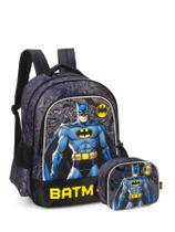 Kit Escolar Batman Mochila Costas + Lancheira Térmica Pt