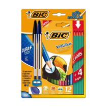 Kit Escolar Bic Lápis, Caneta, Borracha E Apontador Kit Escolar Bic Lápis, Caneta, Borracha E Apontador