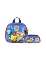 Kit Escolar Bob Esponja Lancheira + Estojo Duplo - Azul