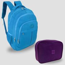 Kit Escolar Bolsa Infantil e Estojo Box Feminino Kit Escolar Impermeável Nylon Resistente Grande Kit Escolar Bolsa Infantil e Estojo Box Feminino Kit Escolar Impermeável Nylon Resistente Grande
