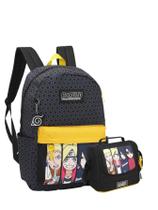 Kit Escolar Boruto Mochila De Costas + Lancheira Térmica