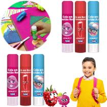 Kit Escolar C/ 6 Cola Bastão 10gr Fini Sortido Leo E Leo Kit Escolar C/ 6 Cola Bastão 10gr Fini Sortido Leo E Leo