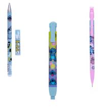 Kit escolar Caneta, Lapiseira Caneta Borracha Stitch disney