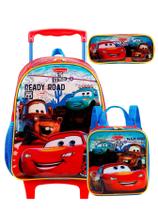 Kit Escolar Carros Mcqueen: Mochila + Lancheira + Estojo