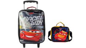 Kit Escolar Carros Mcqueen Mochila Rodas + Lancheira