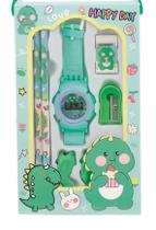 Kit Escolar com 07 peças Verde - Polibrinq Kit Escolar com 07 peças Verde - Polibrinq