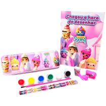 Kit Escolar com Estojo Metalizado RS/LL com 6 Peças