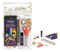 Kit Escolar Com Lápis De Cor Harry Potter