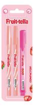 Kit Escolar Compactor Fruit Tella: Caneta Esferográfica e Marca Texto Perfumado