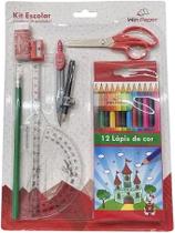 Kit Escolar Completo 9 peças Volta as Aulas