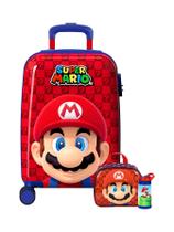 Kit Escolar Completo Luxo Super Mario Ml Lc Gr - ul