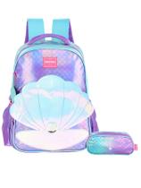 Kit Escolar Concha Mochila Costas + Estojo Triplo
