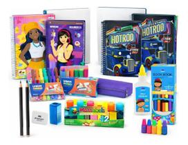 Kit Escolar Criativo Volta Aulas Infantil Completo 11 Itens Kit Escolar Criativo Volta Aulas Infantil Completo 11 Itens