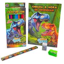 Kit Escolar DINO/GAMER para Colorir Sortido Completo Kit Escolar DINO/GAMER para Colorir Sortido Completo