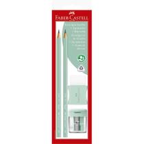 Kit Escolar EcoLápis + Apontador + Borracha Faber-Castell