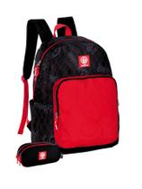 Kit Escolar Enaldinho Mochila Costas+Estojo 511 - Vermelho