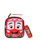 Kit Escolar Equipe Resgate Lancheira Térmica + Estojo Duplo Kit Escolar Equipe Resgate Lancheira Térmica + Estojo Duplo